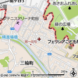 東京都町田市三輪町58-25周辺の地図