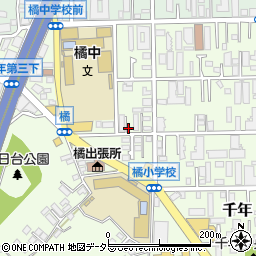 神奈川県川崎市高津区千年875周辺の地図