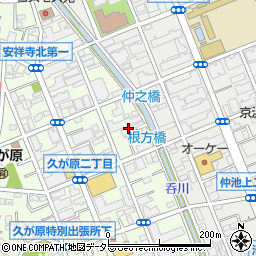 東京都大田区久が原2丁目13周辺の地図