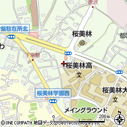 東京都町田市常盤町3609-7周辺の地図
