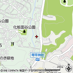 王禅寺通公園周辺の地図