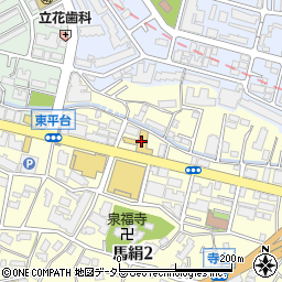神奈川日産宮前店周辺の地図