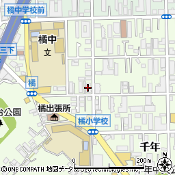 神奈川県川崎市高津区千年877周辺の地図