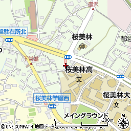 東京都町田市常盤町3609-8周辺の地図