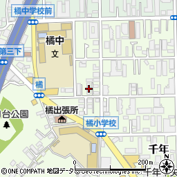 神奈川県川崎市高津区千年876周辺の地図