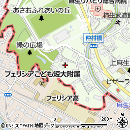 神奈川県川崎市麻生区上麻生6丁目18周辺の地図