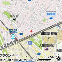 東京都大田区田園調布本町26周辺の地図