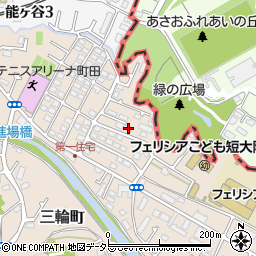 東京都町田市三輪町59周辺の地図