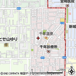 神奈川県川崎市高津区千年新町22周辺の地図