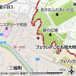 東京都町田市三輪町68周辺の地図