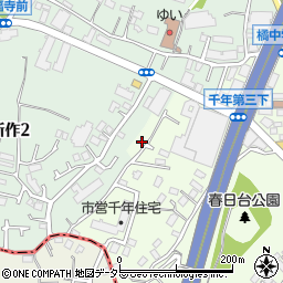 神奈川県川崎市高津区千年1240-23周辺の地図
