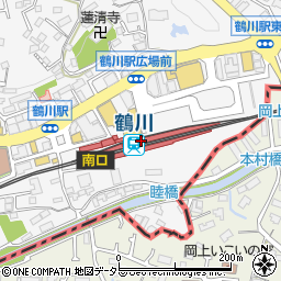 横浜銀行小田急鶴川駅 ＡＴＭ周辺の地図