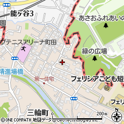 東京都町田市三輪町62周辺の地図