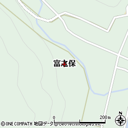 岐阜県関市富之保周辺の地図