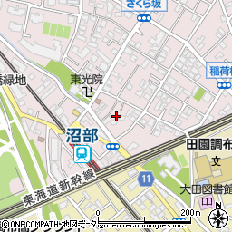 東京都大田区田園調布本町25周辺の地図