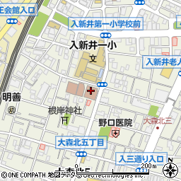 東京労働局公共職業安定所　ハローワーク大森周辺の地図