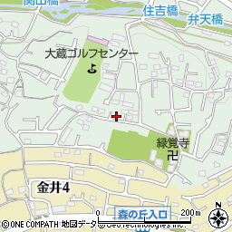 東京都町田市大蔵町3086周辺の地図