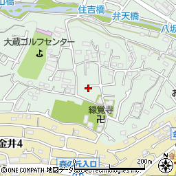 東京都町田市大蔵町3102周辺の地図