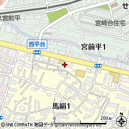 クラウドナインスタジオ　宮前平店周辺の地図