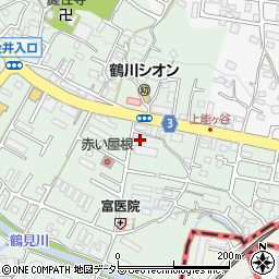 東京都町田市大蔵町117周辺の地図