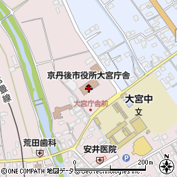 京丹後市大宮市民局周辺の地図