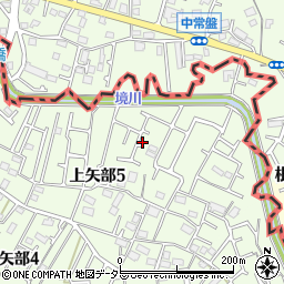 神奈川県相模原市中央区上矢部5丁目12周辺の地図