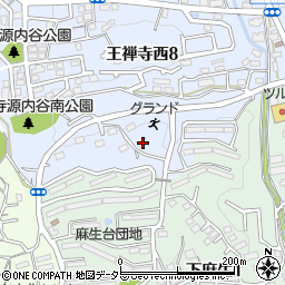 麻生台団地３４号棟周辺の地図