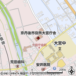 京丹後市　家庭子ども相談室周辺の地図