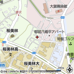 東京都町田市常盤町3616-3周辺の地図