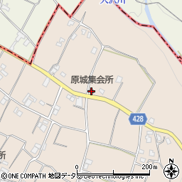 原城集会所周辺の地図