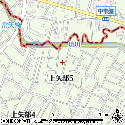 神奈川県相模原市中央区上矢部5丁目10周辺の地図