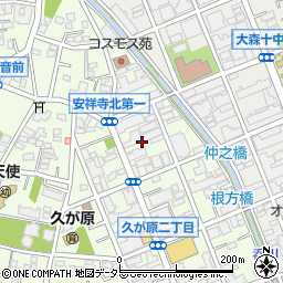 東京都大田区久が原2丁目11周辺の地図