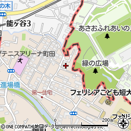 東京都町田市三輪町64周辺の地図
