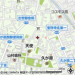 東京都大田区久が原2丁目8周辺の地図