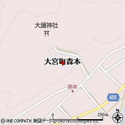 京都府京丹後市大宮町森本周辺の地図