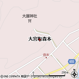 京都府京丹後市大宮町森本周辺の地図