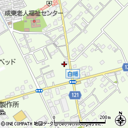 千葉県山武市白幡1617周辺の地図