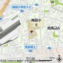 大田区立梅田小学校周辺の地図