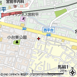 杉本電機産業株式会社宮前営業所周辺の地図