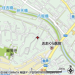 東京都町田市大蔵町3152-2周辺の地図