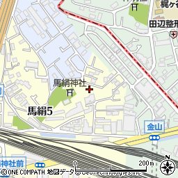 馬絹古墳公園周辺の地図