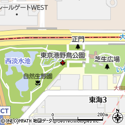 東京都立東京港野鳥公園周辺の地図