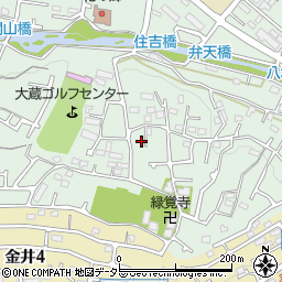 東京都町田市大蔵町3099-8周辺の地図