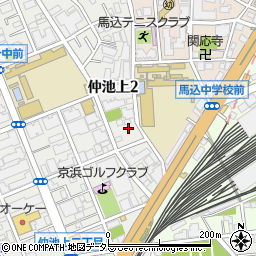 東京都大田区仲池上2丁目6-6周辺の地図