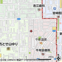 神奈川県川崎市高津区千年新町11周辺の地図