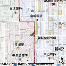 武蔵新城じんクリニック周辺の地図
