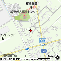 千葉県山武市白幡1619-43周辺の地図
