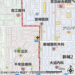 神奈川県川崎市高津区千年新町3-1周辺の地図