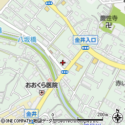 東京都町田市大蔵町207-2周辺の地図
