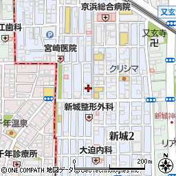 シーズン武蔵新城店周辺の地図